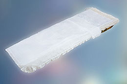 Silk facecloth without religious symbols