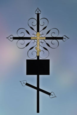 Metal cross “Curl”