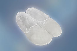 Artificial silk shoes