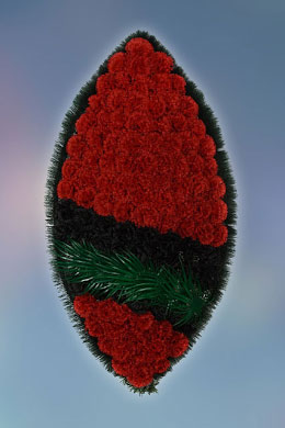 Wreath made of artificial flowers “Standard”