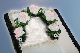 Garland made of artificial flowers No.4