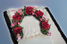 Garland made of artificial flowers No.4