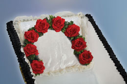 Garland made of artificial flowers No.3