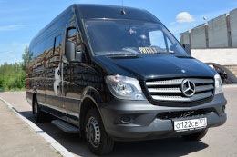 Accompanying passenger coach (Mercedes) from 16 passenger seats