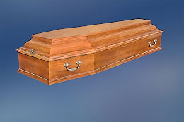 Polished casket «Classic» 6-sided