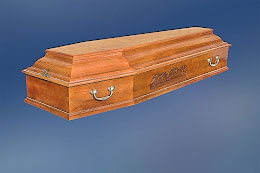 Гроб полированный «Классика» 6-гранный