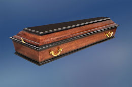 Polished casket «Standart» 4-sided