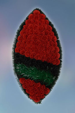 Wreath made of artificial flowers “Standard” — №1