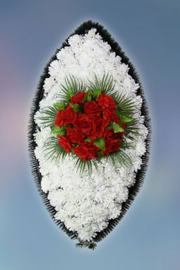 Wreath made of artificial flowers “Standard” — №2