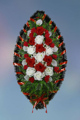 Wreath made of artificial flowers “Standard” — №5