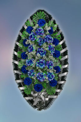 Wreath made of artificial flowers “Standard” — №6