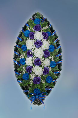 Wreath made of artificial flowers “Standard” — №10