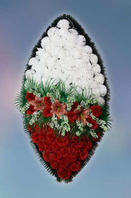 Wreath made of artificial flowers “Standard” — №14