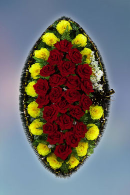Wreath made of artificial flowers “Standard” — №16